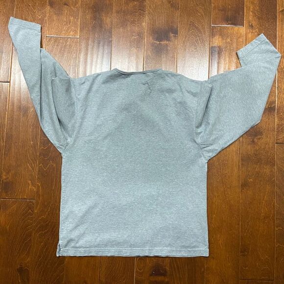 Harley Davidson Wile E Coyote Motorcycle Henley Gray T-Shirt Men's Size Large - Picture 6 of 9